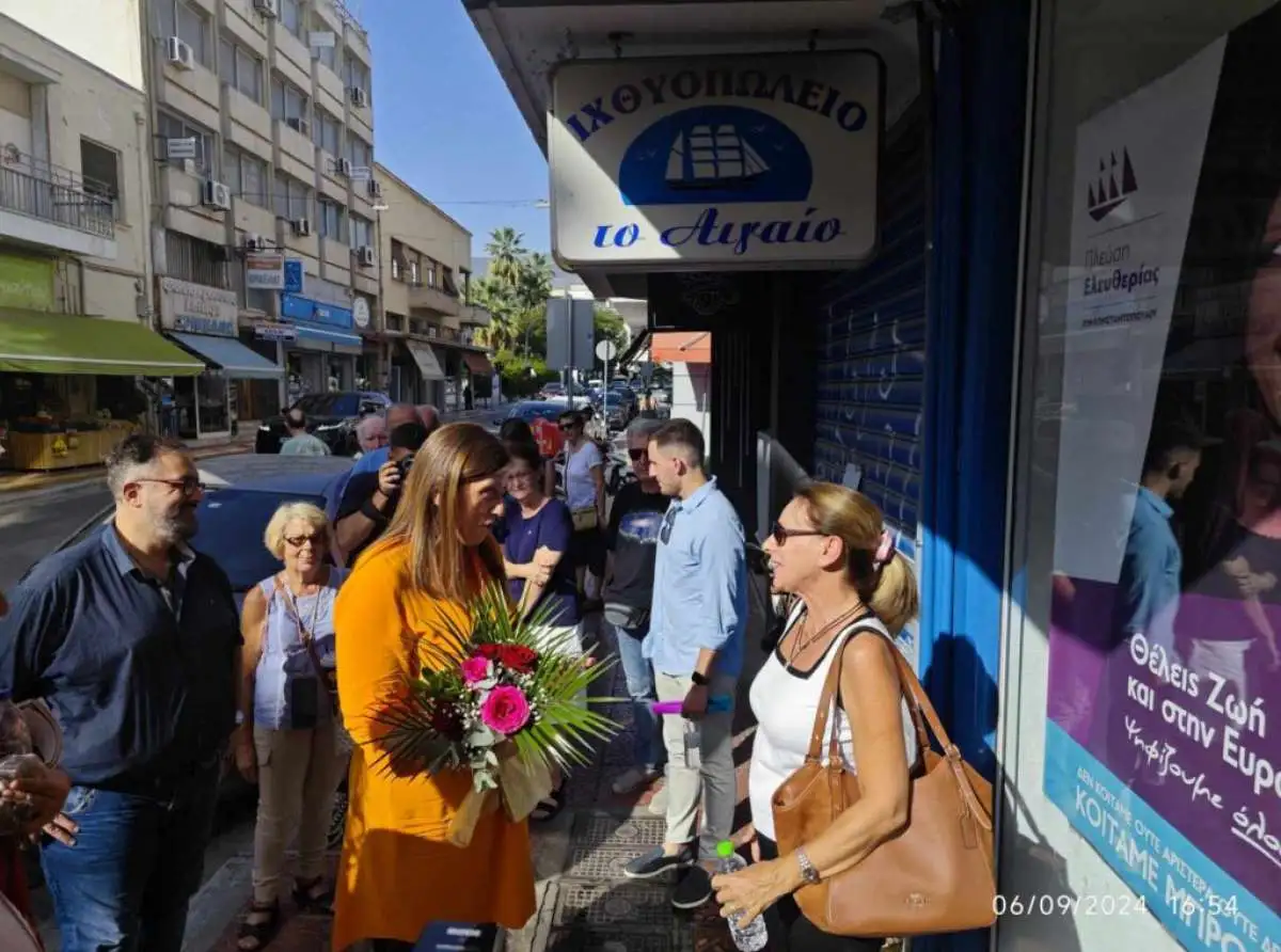 Η Ζωής Κωνσταντοπούλου στο Βόλο έναν χρόνο από τις πλημμύρες