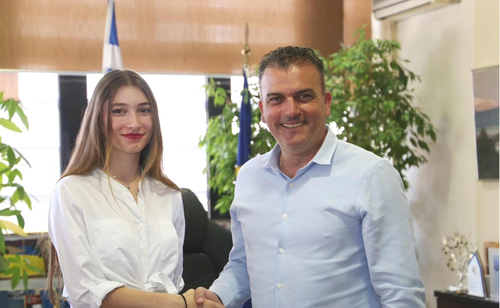 Ο Δ.Λαρισαίων βραβεύει την παραολυμπιονίκη Λήδα Μανθοπούλου