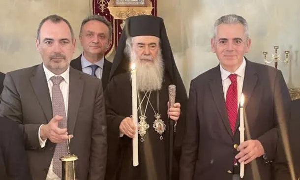 Στα Ιεροσόλυμα για το Άγιο Φως ο Μάξιμος Χαρακόπουλος