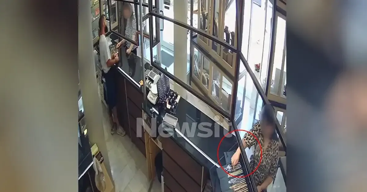 Κοζάνη: Θρασύτατο ζευγάρι υποδύθηκε τους πελάτες και άρπαξε κοσμήματα – Βίντεο ντοκουμέντο